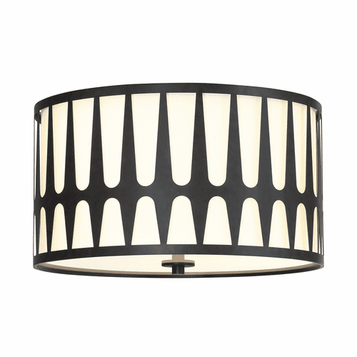 Crystorama Royston 3 Light Flush Mount - Black - ROY-800-BK