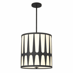 Crystorama Royston 4 Light Pendant - Black - ROY-805-BK Crystorama Royston 4 Light Pendant - Black - ROY-805-BK