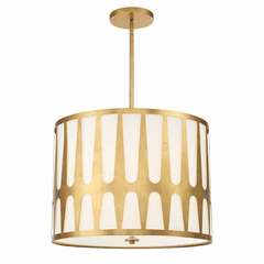 Crystorama Royston 5 Light Pendant - Antique Gold - ROY-809-GA