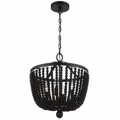 Crystorama Rylee 4 Light Ceiling Mount - Matte Black - 604-MK_CEILING