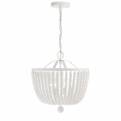 Crystorama Rylee 4 Light Chandelier - Matte White - 604-MT