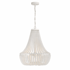 Crystorama Rylee 6 Light Chandelier - Matte White - 608-MT
