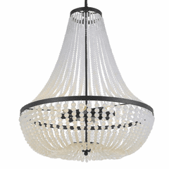 Crystorama Rylee 8 Light Chandelier - Matte Black - 609-MK