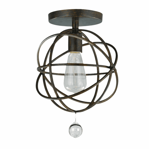 Crystorama Solaris 1 Light Ceiling Mount - English Bronze - 9220-EB_CEILING