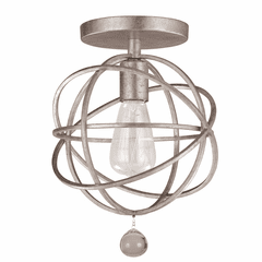 Crystorama Solaris 1 Light Ceiling Mount - Olde Silver - 9220-OS_CEILING