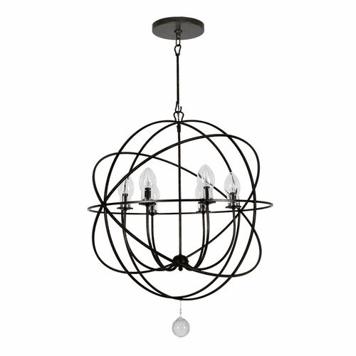 Crystorama Solaris 6 Light Outdoor Chandelier - English Bronze - SOL-9328-EB