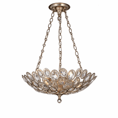 Crystorama Sterling 3 Light Distressed Twilight Chandelier - 7584-DT