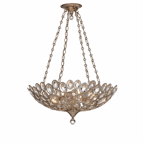 Crystorama Sterling 5 Light Distressed Twilight Chandelier - 7587-DT