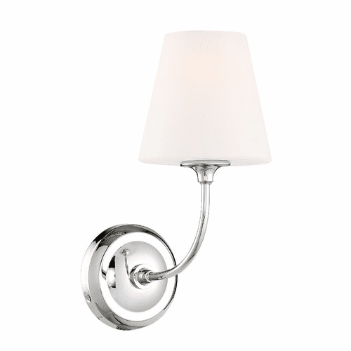 Crystorama Sylvan 1 Light Wall Mount - Polished Chrome - 2441-OP-CH