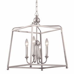 Crystorama Sylvan 4 Light Chandelier - Polished Nickel - 2245-PN_NOSHADE