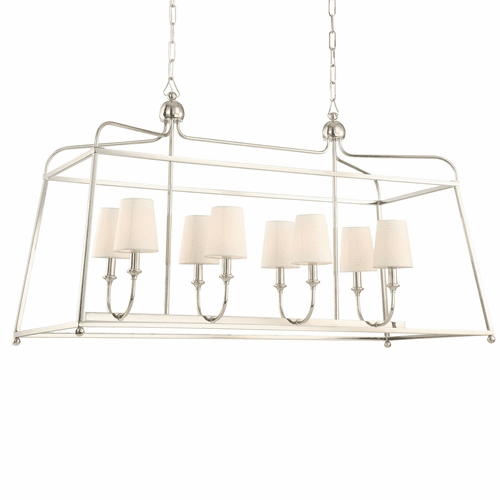 Crystorama Sylvan 6 Light Polished Nickel Chandelier - 2249-PN
