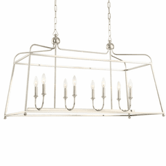 Crystorama Sylvan 8 Light Chandelier - Polished Nickel - 2249-PN_NOSHADE