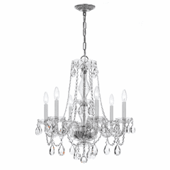 Crystorama Traditional Crystal 6 Light Spectra Crystal Chrome Chandelier VI - 5086-CH-CL-SAQ