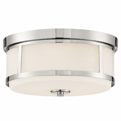 Crystorama Trevor 2 Light Ceiling Mount - Polished Nickel - TRV-A3802-PN