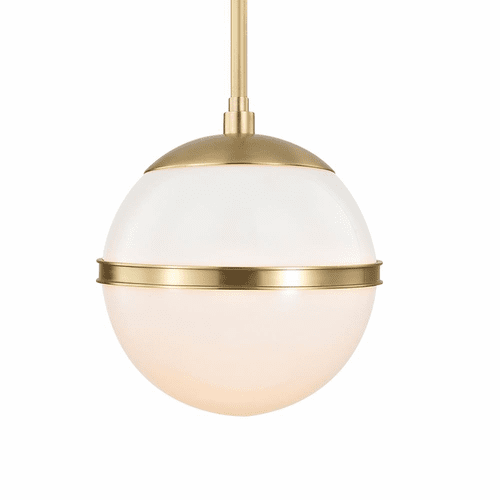 Crystorama Truax 1 Light Chandelier - Aged Brass - 2107-AG