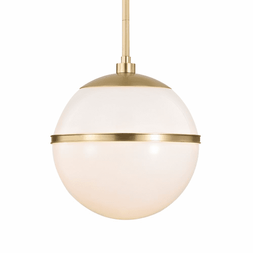 Crystorama Truax 1 Light Chandelier - Aged Brass - 2112-AG