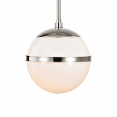 Crystorama Truax 1 Light Mini Chandelier - Polished Nickel - 2107-PN