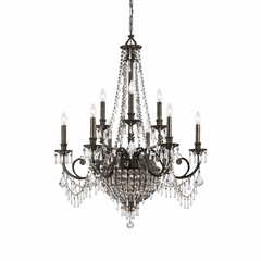 Crystorama Vanderbilt 12 Light Bronze Chandelier - 5168-EB-CL-MWP