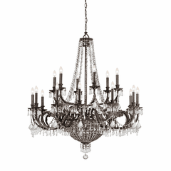 Crystorama Vanderbilt 23 Light Bronze Chandelier - 5169-EB-CL-MWP