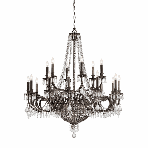 Crystorama Vanderbilt 23 Light Bronze Chandelier - 5169-EB-CL-MWP