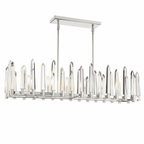 Crystorama Watson 6 Light Chandelier - Polished Nickel - WAT-B2006-PN
