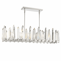 Crystorama Watson 6 Light Chandelier - Polished Nickel - WAT-B2006-PN