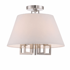 Crystorama Westwood 5 Light Ceiling Mount - Polished Nickel - 2255-PN_CEILING