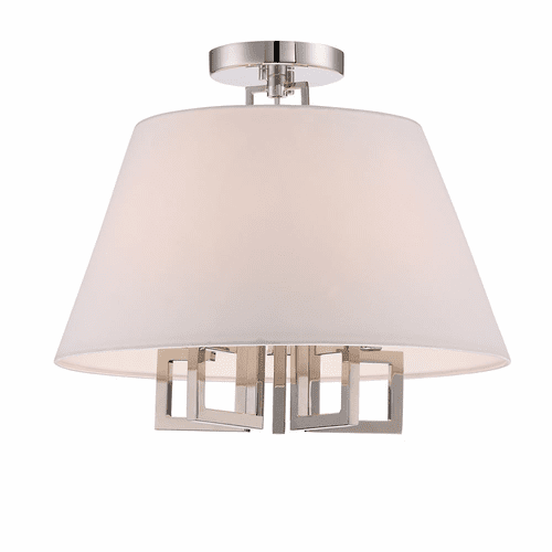 Crystorama Westwood 5 Light Ceiling Mount - Polished Nickel - 2255-PN_CEILING