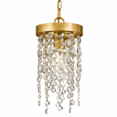 Crystorama Winham 1 Light Pendant - Antique Gold - WIN-610-GA-CL-MWP