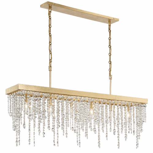 Crystorama Winham 6 Light Chandelier - Antique Gold - WIN-617-GA-CL-MWP