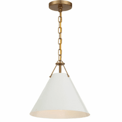Crystorama Xavier 1 Light Pendant - Vibrant Gold - XAV-B8301-VG