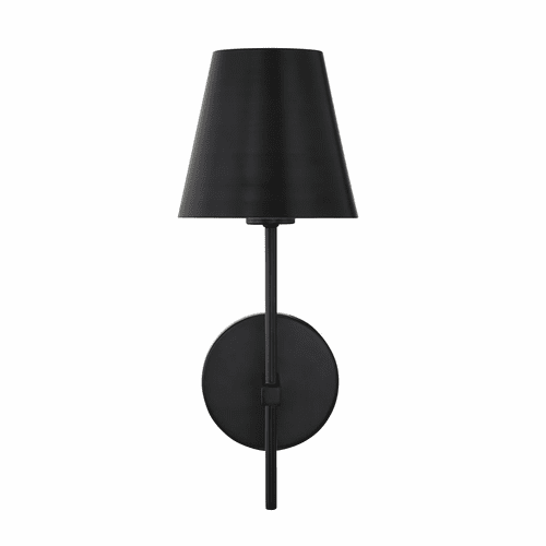 Crystorama Xavier 1 Light Wall Sconce - Matte Black - XAV-B8321-MK