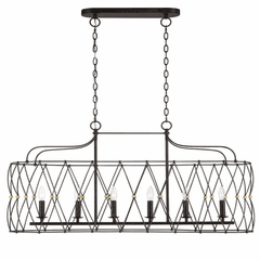 Crystorama Zucca 6-LT Chandelier - English Bronze + Antique Gold - ZUC-A9037-EB-GA