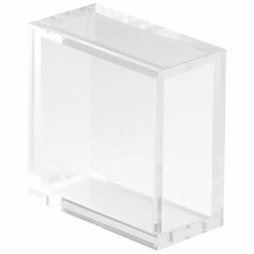 Cyan 6X6 Square Acrylic Pedestal - Clear - 01833