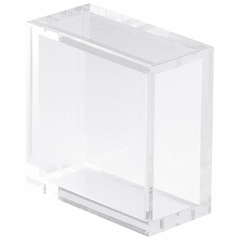 Cyan 6X6 Square Acrylic Pedestal - Clear - 01833