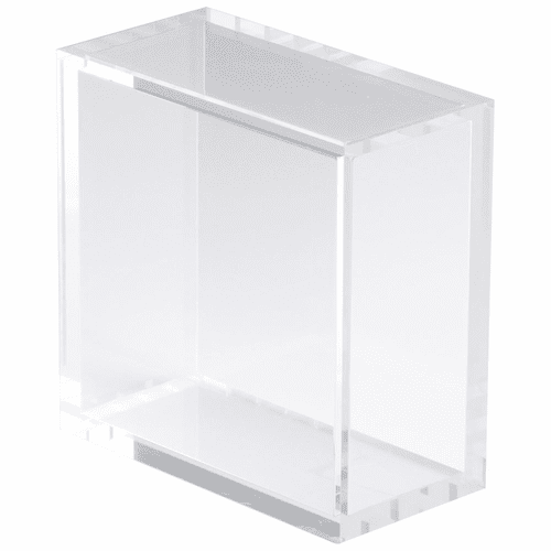 Cyan 8X8 Square Acrylic Pedestal - Clear - 01834