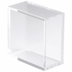 Cyan 8X8 Square Acrylic Pedestal - Clear - 01834