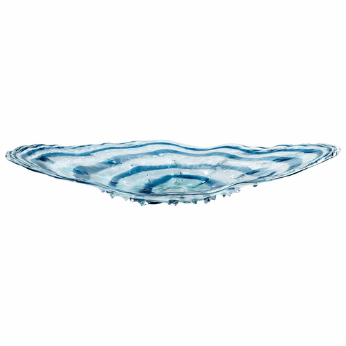 Cyan Abyss Plate - Blue/clear - 05362