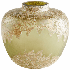Cyan Alkali Vase - Forest Stone - 10844