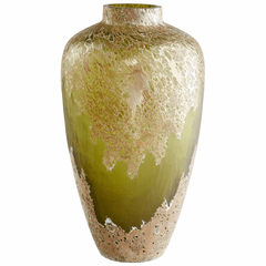 Cyan Alkali Vase - Forest Stone - 10845