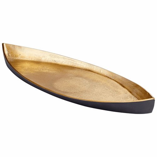 Cyan Alumbrar Tray - Matt Black and Gold - 10618