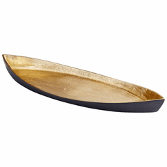 Cyan Alumbrar Tray - Matt Black and Gold - 10619
