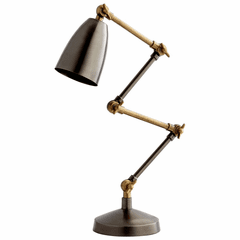 Cyan Angleton Desk Lamp - Bronze and Black - 07028 Cyan Angleton Desk Lamp - Bronze and Black - 07028