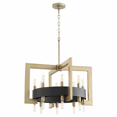 Cyan Archibald 16-Light Chandelier - Noir/Aged Brass - 11268