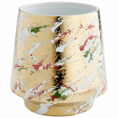 Cyan Ardent Splash Container - Multi-Color Glaze - 10808 Cyan Ardent Splash Container - Multi-Color Glaze - 10808