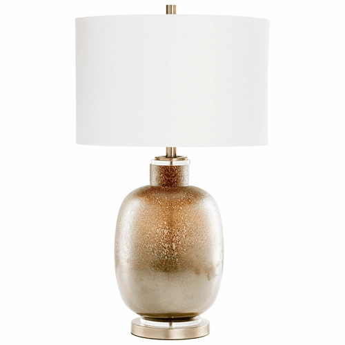 Cyan August Night Lamp w/Led - Lunar Brown - 09286-1