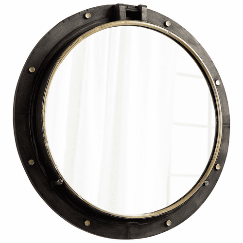 Cyan Barrel Mirror - Canyon Bronze and Gold - 08456