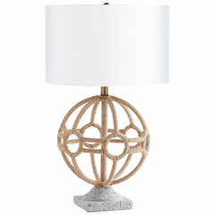Cyan Basilica Table Lamp - Aged Brass - 10548