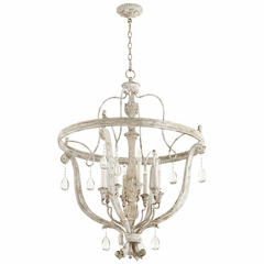 Cyan Bayou Chandelier - Weathered Grey - 10386