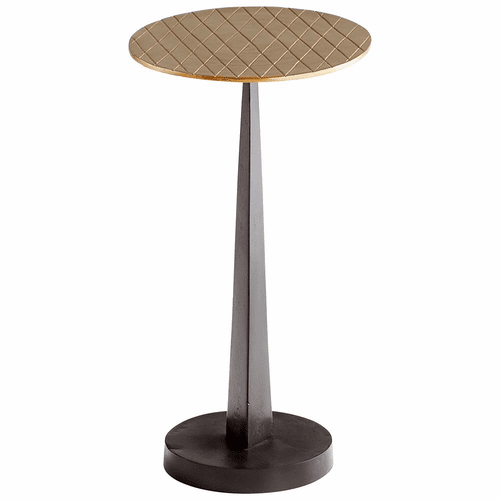Cyan Beauvais Side Table - Aged Brass and Black - 10731